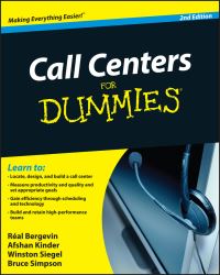 Book Cover for Call Centers for Dummies by Real Bergevin