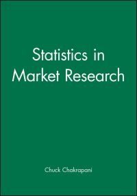 Book Cover for Statistics in Market Research by Chuck Chakrapani