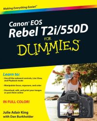 Book Cover for Canon EOS Rebel T2i/550D for Dummies by Julie Adair King, Dan Burkholder