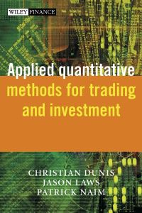 Book Cover for Applied Quantitative Methods for Trading and Investment by Christian Dunis, Jason Laws, Patrick Naïm