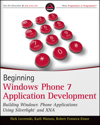 Book Cover for Beginning Windows Phone 7 Application Development by Nick Lecrenski, Karli Watson, Robert Fonseca8211Ensor