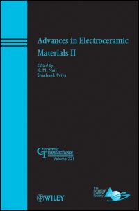Book Cover for Advances in Electroceramic Materials II by K M Nair, Shashank Priya, American Ceramic Society, Materials Science  Technology Conference