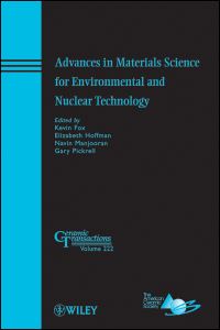 Book Cover for Advances in Materials Science for Environmental and Nuclear Technology by Kevin Fox, American Ceramic Society