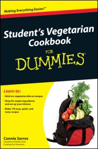 Book Cover for Student's Vegetarian Cookbook for Dummies by Connie Sarros