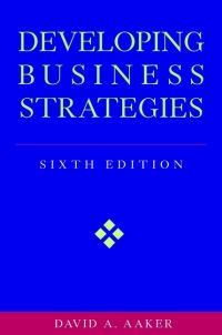 Book Cover for Developing Business Strategies by David A Aaker