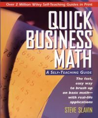Book Cover for Quick Business Math by Stephen L Slavin