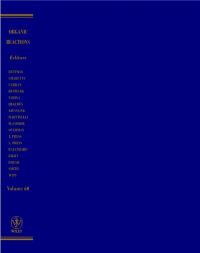 Book Cover for Organic Reactions. Vol. 60 by Larry E Overman
