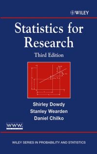 Book Cover for Statistics for Research by S. M. Dowdy, Stanley Wearden, Daniel M. Chilko