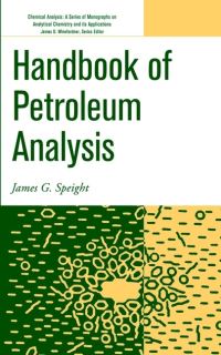 Book Cover for Handbook of Petroleum Analysis by James G Speight