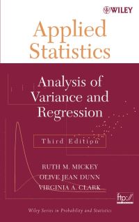 Book Cover for Applied Statistics by Ruth M Mickey, Olive Jean Dunn, Virginia Clark
