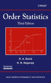 Book Cover for Order Statistics by H. A. David, H. N. Nagaraja