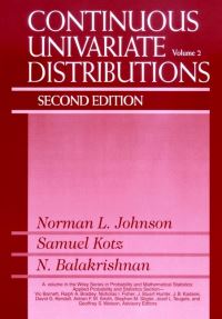 Book Cover for Continuous Univariate Distributions. Vol. 2 by Norman Lloyd Johnson, Samuel Kotz, N. Balakrishnan