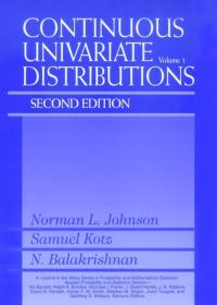 Book Cover for Continuous Univariate Distributions. Vol. 1 by Norman Lloyd Johnson, Samuel Kotz, N. Balakrishnan