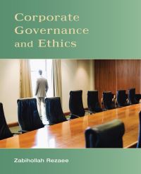 Book Cover for Corporate Governance and Ethics by Zabihollah Rezaee