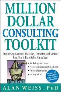 Book Cover for Million Dollar Consulting Toolkit by Alan Weiss