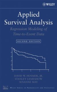 Book Cover for Applied Survival Analysis by David W. Hosmer, Stanley Lemeshow, Susanne May
