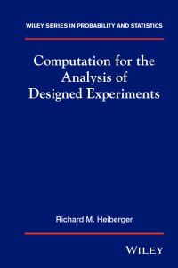 Book Cover for Computation for the Analysis of Designed Experiments by Richard M. Heiberger