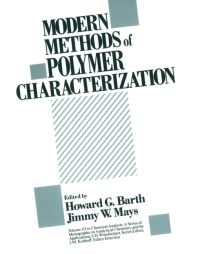 Book Cover for Modern Methods of Polymer Characterization by Howard G Barth, Jimmy W Mays