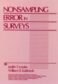 Book Cover for Nonsampling Error in Surveys by Judith T. Lessler, William D. Kalsbeek