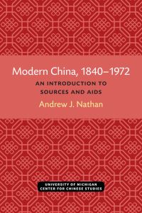 Book Cover for Modern China, 1840-1972 by Andrew J Nathan