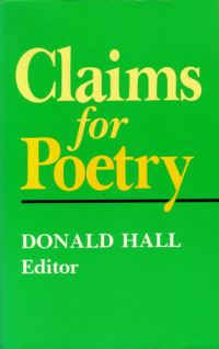 Book Cover for Claims for Poetry by Donald Hall