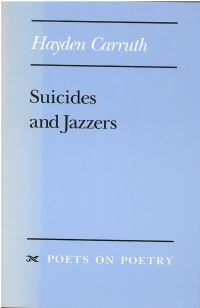 Book Cover for Suicides and Jazzers by Hayden Carruth