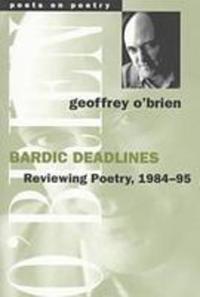 Book Cover for Bardic Deadlines by Geoffrey OBrien