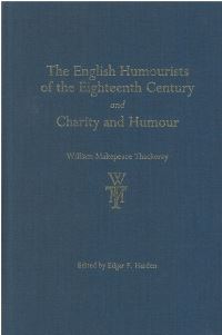 Book Cover for The English Humourists of the Eighteenth Century by William Makepeace Thackeray, James Hannay, Edgar F Harden