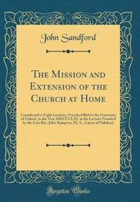 Book Cover for The Mission and Extension of the Church at Home by John Sandford