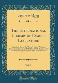 Book Cover for The International Library of Famous Literature, Vol. 7 by Andrew Lang