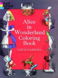 Book Cover for Alice in Wonderland Coloring Book by Lewis Carroll