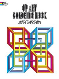 Book Cover for Op Art Coloring Book by Jean Larcher