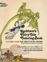 Book Cover for Rackham's Fairy Tale Coloring Book by Arthur Rackham, Wilhelm Grimm, Jacob Grimm, James Spero, Ed Sibbett
