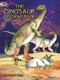 Book Cover for The Dinosaur Colouring Book by Anthony Rao