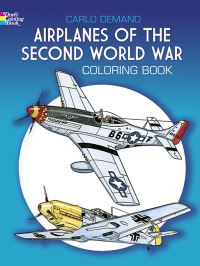 Book Cover for Airplanes of the Second World War Coloring Book by Carlo Demand