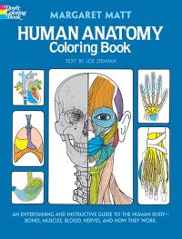 Book Cover for Human Anatomy Coloring Book by Margaret Matt, Joe Ziemian