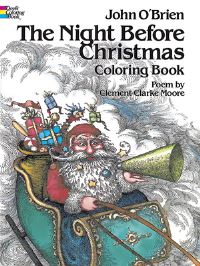 Book Cover for The Night Before Christmas Coloring Book by John OBrien, Clement Clarke Moore