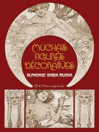 Book Cover for Mucha's Figures Décoratives by Alphonse Mucha