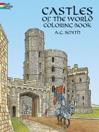 Book Cover for Castles of the World Colouring Book by A G Smith