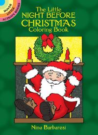 Book Cover for The Little Night Before Christmas Coloring Book by Nina Barbaresi
