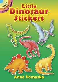 Book Cover for Little Dinosaur Stickers by Anna Pomaska