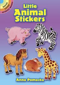 Book Cover for Little Animal Stickers by Anna Pomaska