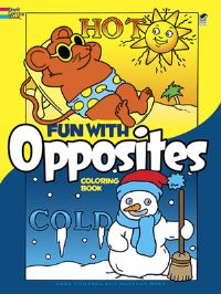 Book Cover for Fun With Opposites Coloring Book by Anna Pomaska