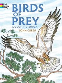 Book Cover for Birds of Prey Coloring Book by John Green