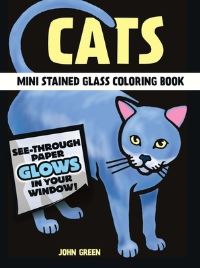 Book Cover for Little Cats Stained Glass Coloring Book by John Green