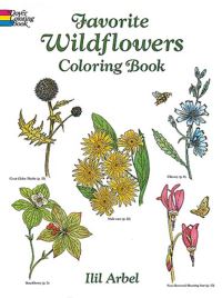 Book Cover for Favourite Wildflowers Colouring Book by Ilil Arbel