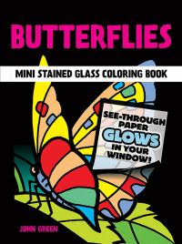 Book Cover for Little Butterflies Stained Glass Colouring Book by John Green