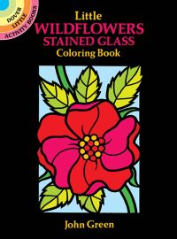 Book Cover for Little Wildflowers Stained Glass Colouring Book by John Green