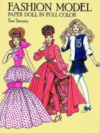 Book Cover for Fashion Model Paper Doll in Full Colour by Tom Tierney