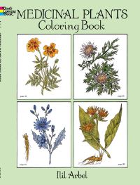 Book Cover for Medicinal Plants Coloring Book by Ilil Arbel